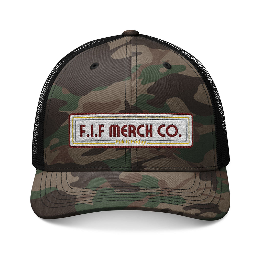 FIF Camouflage Trucker Hat (Embroidery)