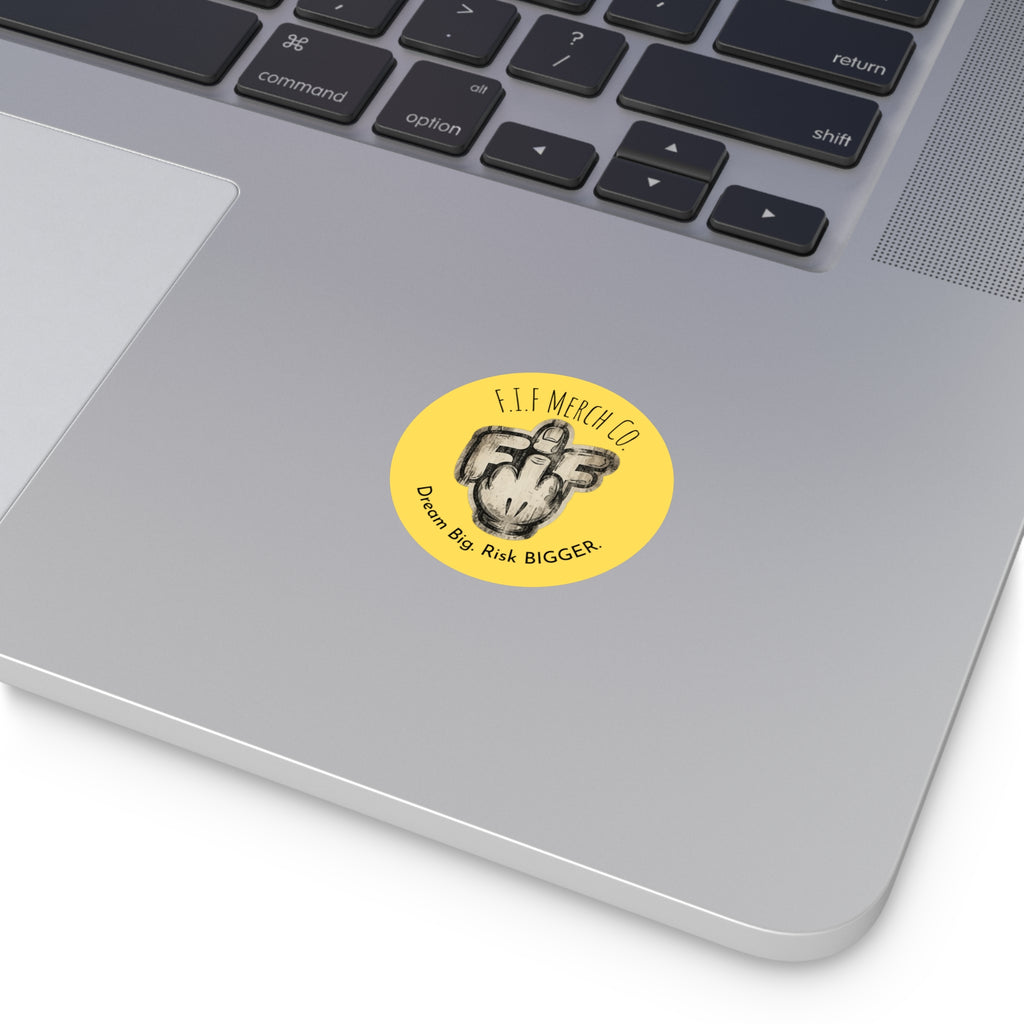 Round Vinyl F.I.F Sticker